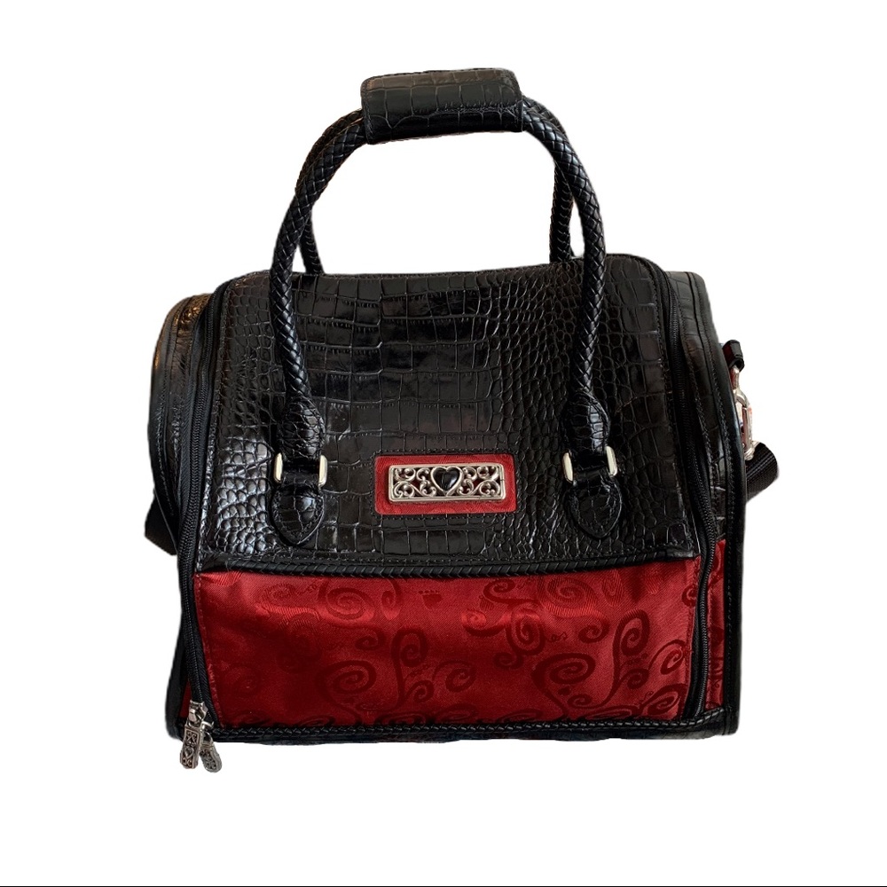 [Brighton] Red & Black Travel Makeup Bag